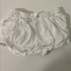 GAP White Elastic Waist Shorts